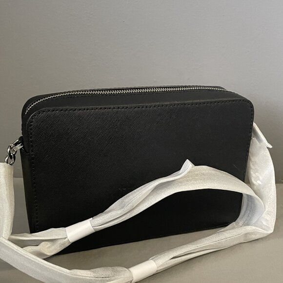 NWT MICHAEL KORS Jet Set Item Crossbody Bag Black - Picture 2 of 4